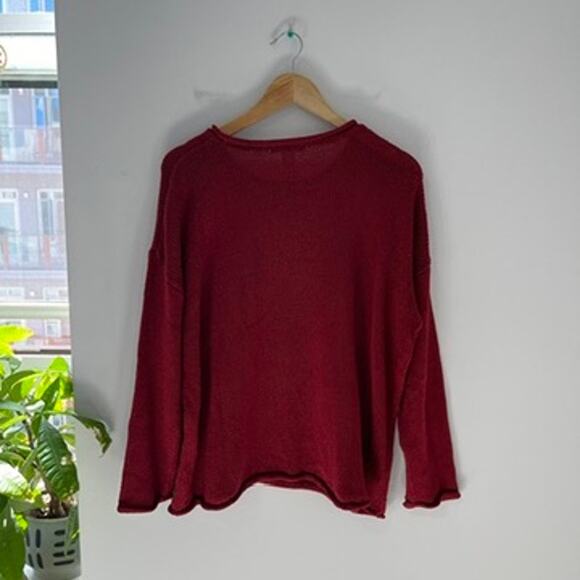 H&M Red Loose Knit Sweater Size Large - Picture 4 of 4